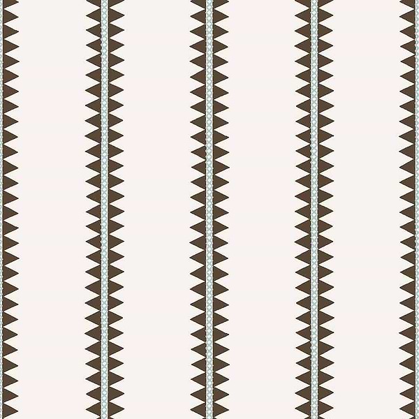 Reno Stripe-Wallpaper-Thibaut-Brown-Roll-T13246-Selected Wallpapers