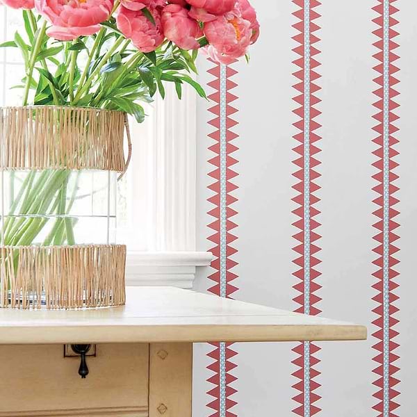 Reno Stripe-Wallpaper-Thibaut-Selected Wallpapers