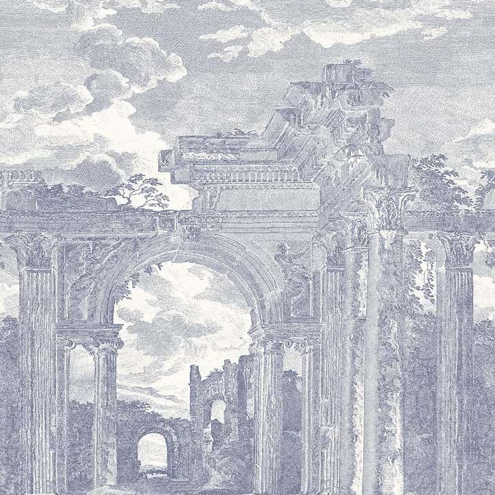 Rovine-Wallpaper-Arte-Denim Blue-Set-42561-Selected Wallpapers