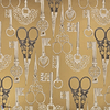 Roxanne Wallcovering-Behang-Romo-Vintage Gold-Rol-W451/04-Selected Wallpapers