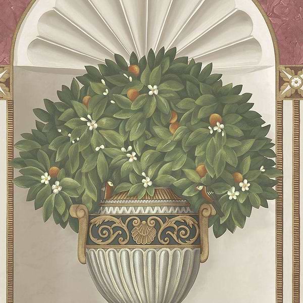 Royal Jardiniere-Tapete-Cole & Son-Spring Green & Rose-Rolle-118/11026-Selected Wallpapers