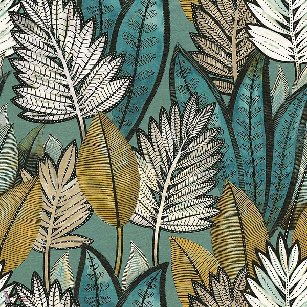 Sabal-Wallpaper-Casamance-Vert D'Eau-Roll-74680264-Selected Wallpapers