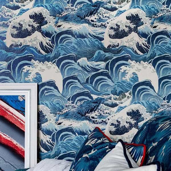 Sea Waves-wallpaper-Mind the Gap-Selected Wallpapers