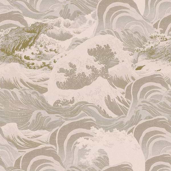 Sea Waves-wallpaper-Mind the Gap-Neutral-Roll-WP30061-Selected Wallpapers