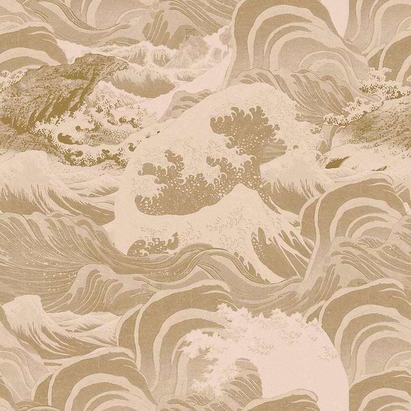 Sea Waves-wallpaper-Mind the Gap-Taupe-Roll-WP30062-Selected Wallpapers