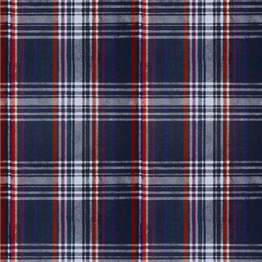 Seaport Plaid-wallpaper-Mind the Gap-Navy Blue-Roll-WP30067-Selected Wallpapers