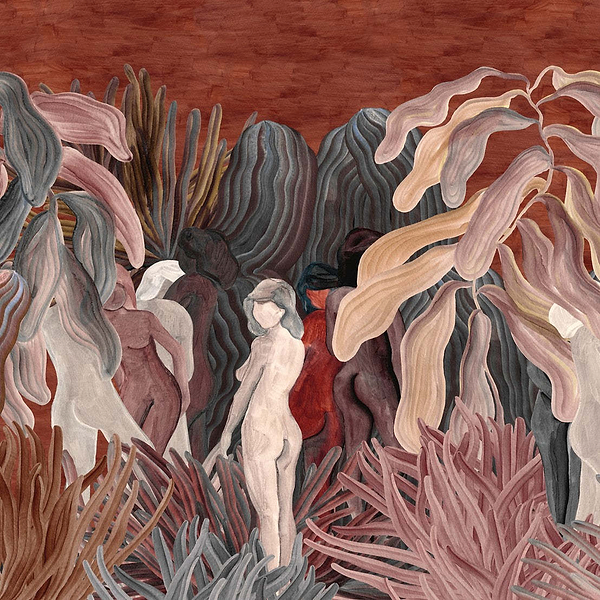 Secret Silhouettes-Behang-Arte-Saffron-Set-97720-Selected Wallpapers