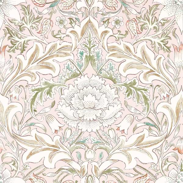 Simply Severn-Tapete-Morris & Co-Cochineal / Willow-Rolle-217073-Selected Wallpapers