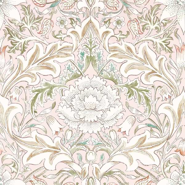 Simply Severn-Tapete-Morris & Co-Cochineal / Willow-Rolle-217073-Selected Wallpapers