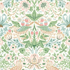 Simply Strawberry Thief-Behang-Morris & Co-Cochineal Pink-Rol-217061-Selected Wallpapers
