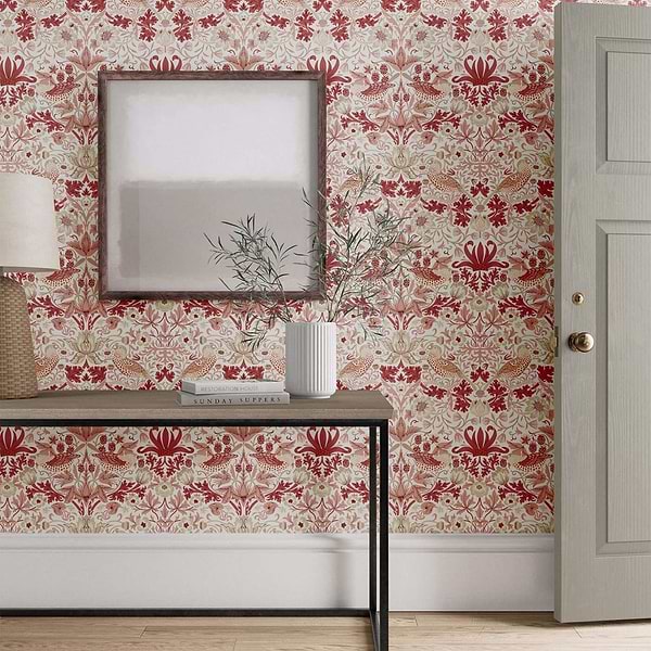 Simply Strawberry Thief-Behang-Morris & Co-Selected Wallpapers