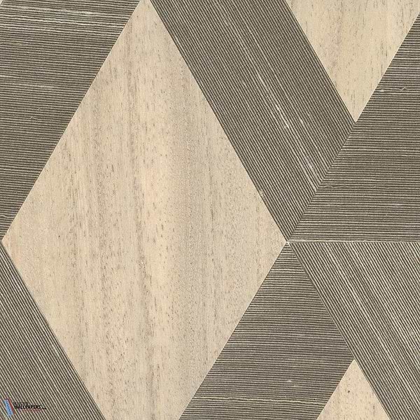 Soie Bois Losange-Tapete-CMO Paris-Dune-Meter (M1)-CMO WSO 02 15-Selected Wallpapers