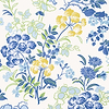 Spring Garden-Wallpaper-Thibaut-Blue and White-Roll-T14336-Selected Wallpapers