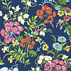 Spring Garden-Wallpaper-Thibaut-Navy-Roll-T14337-Selected Wallpapers
