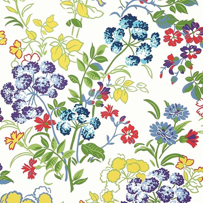 Spring Garden-Wallpaper-Thibaut-Brights-Roll-T14341-Selected Wallpapers