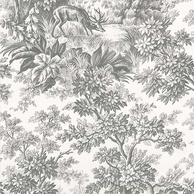Stag Toile-behang-Little Greene-Moss-Rol-0284SGMOSSZ-Selected Wallpapers