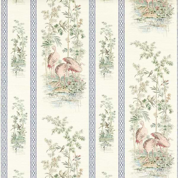 Storks & Thrushes-Wallpaper-Zoffany-Tuscan Pink-Meter (M1)-313032-Selected Wallpapers