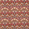Strawberry Thief Velvet Stoff-Morris & Co-Crimson/Slate-Meter (M1)-236933-Selected Wallpapers