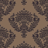 Sudbury-wallpaper-Cole & Son-Black on Metallic-Roll-88/12050-Selected Wallpapers