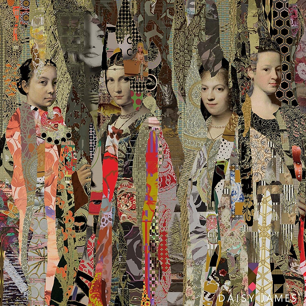 Timeless Women Tapete-Daisy James-Multicolor-Vinyl-M2-Selected Wallpapers & Interiors