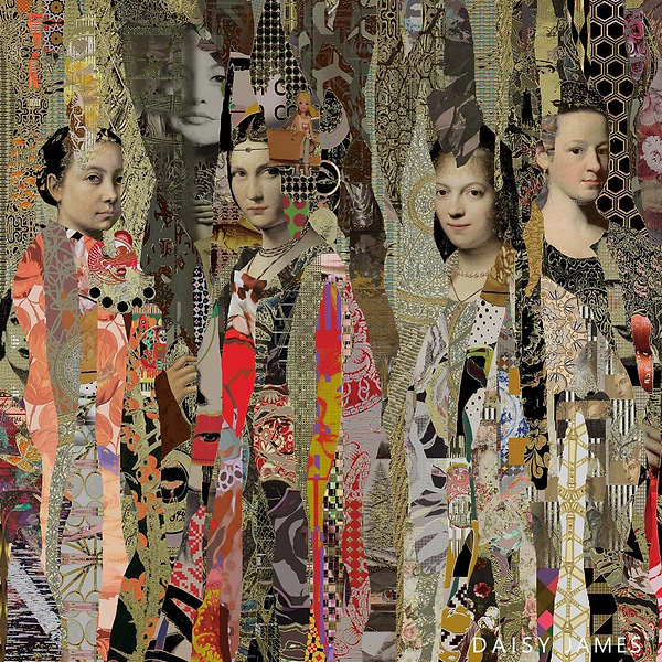 Timeless Women Tapete-Daisy James-Multicolor-Vinyl-M2-Selected Wallpapers & Interiors