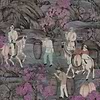 Toile de Tibet-Tapete-Arte-Pink Blossom-Meter (M1)-97690-Selected Wallpapers
