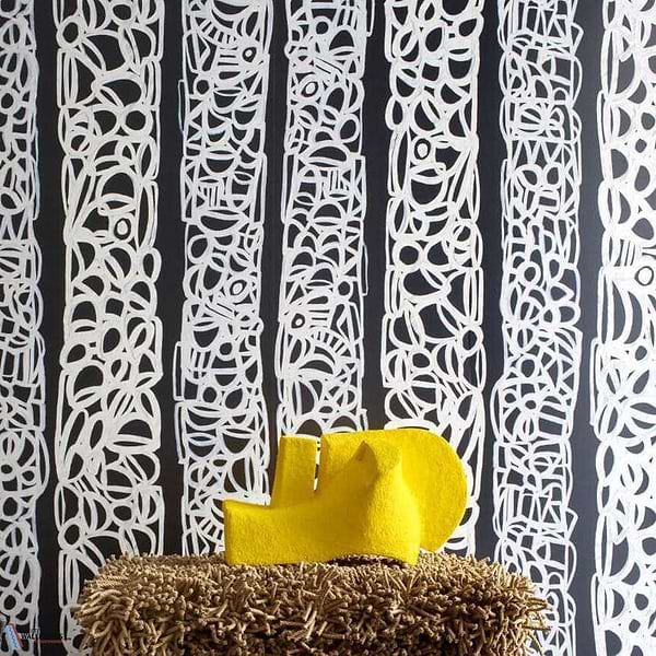 Totem-Tapete-Pierre Frey-Selected Wallpapers