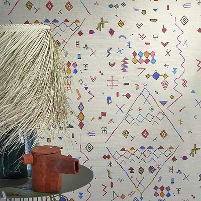 Touareg-Tapete-Pierre Frey-Selected Wallpapers