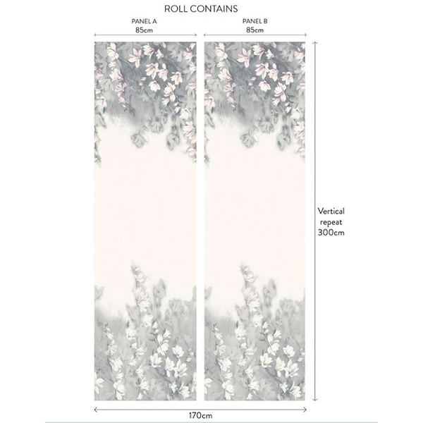 Trailing Magnolia Paperweave-Wallpaper-1838 wallcoverings-Selected Wallpapers