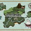 Treasure Map-wallpaper-Coordonne-Mint-Non Woven-9700070-Selected Wallpapers