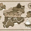 Treasure Map-wallpaper-Coordonne-Papyrus-Non Woven-9700072-Selected Wallpapers