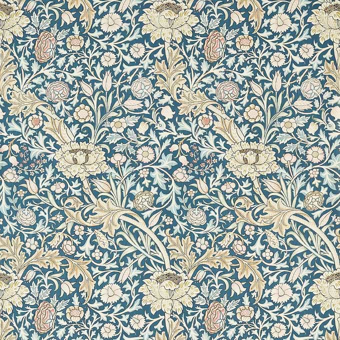 Trent-wallpaper-Morris & Co-Teal-Meter (M1)-217209-Selected Wallpapers