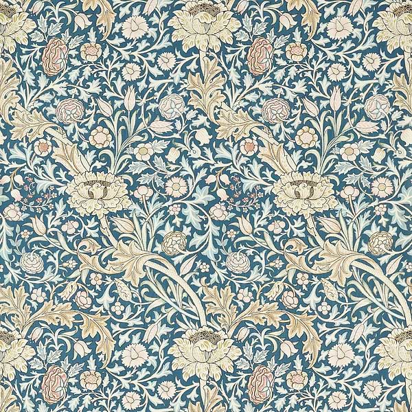 Trent-wallpaper-Morris & Co-Teal-Meter (M1)-217209-Selected Wallpapers
