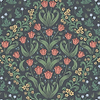 Tudor Garden-Tapete-Cole & Son-Rouge & Forest Green-Rolle-118/2002-Selected Wallpapers