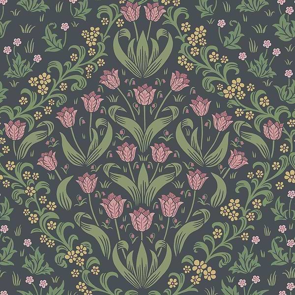 Tudor Garden-Tapete-Cole & Son-Plum & Olive Green-Rolle-118/2003-Selected Wallpapers