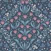 Tudor Garden-Tapete-Cole & Son-Fuchsia & Blue-Rolle-118/2004-Selected Wallpapers