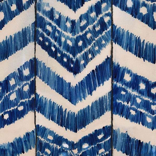 Turkish ikat-Tapete-Mind the Gap-Indigo-Rolle-WP30059-Selected Wallpapers