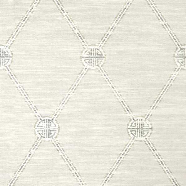 Turnberry Trellis-Wallpaper-Thibaut-Neutral-Roll-T13349-Selected Wallpapers