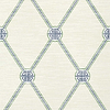 Turnberry Trellis-Wallpaper-Thibaut-Beige and Green-Roll-T13352-Selected Wallpapers
