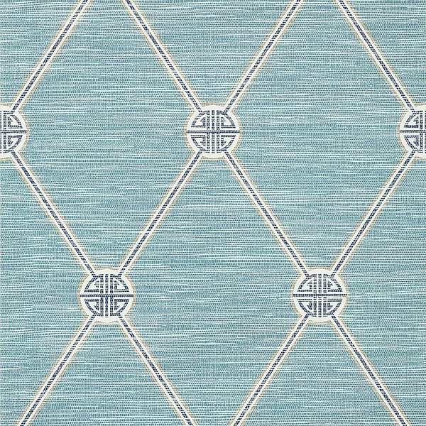 Turnberry Trellis-Wallpaper-Thibaut-Mineral-Roll-T13391-Selected Wallpapers