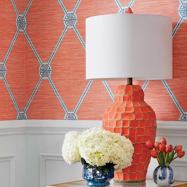Turnberry Trellis-Wallpaper-Thibaut-Selected Wallpapers