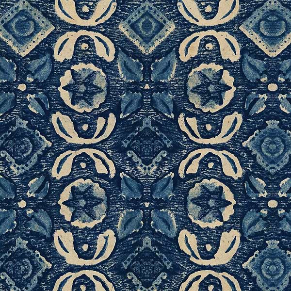 Varanasi-Wallpaper-Mind the Gap-Indigo-Roll-WP30099-Selected Wallpapers