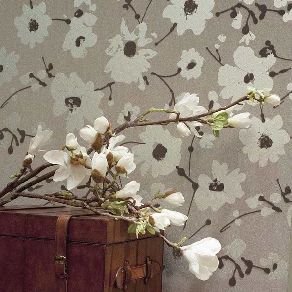 Velvet Flower and Lin-wallpaper-Flamant-Selected Wallpapers