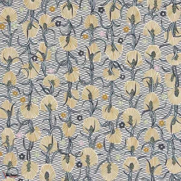 Watsonia-Tapete-Pierre Frey-Vanille-Rolle-FP545001-Selected Wallpapers