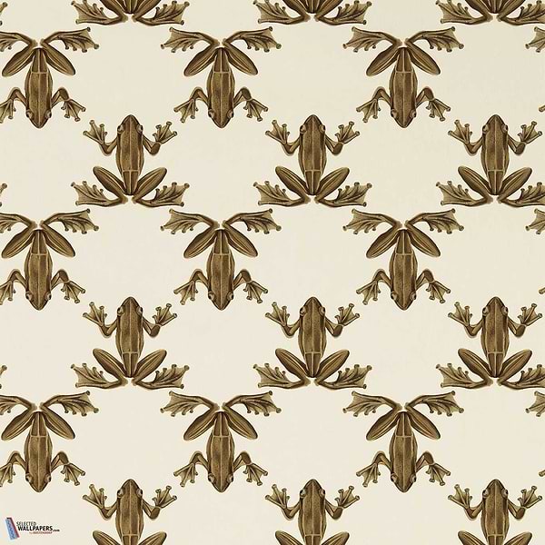 Wood Frog-wallpaper-Harlequin-Gold/Parchment-Roll-113013-Selected Wallpapers