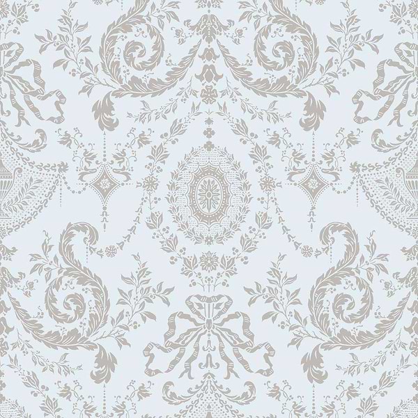 Woolverston-behang-Cole & Son-Metallic Gilver-Rol-88/10041-Selected Wallpapers