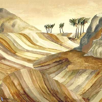 Zerzura-Behang-Arte-Warm Sand-Set-74060-Selected Wallpapers