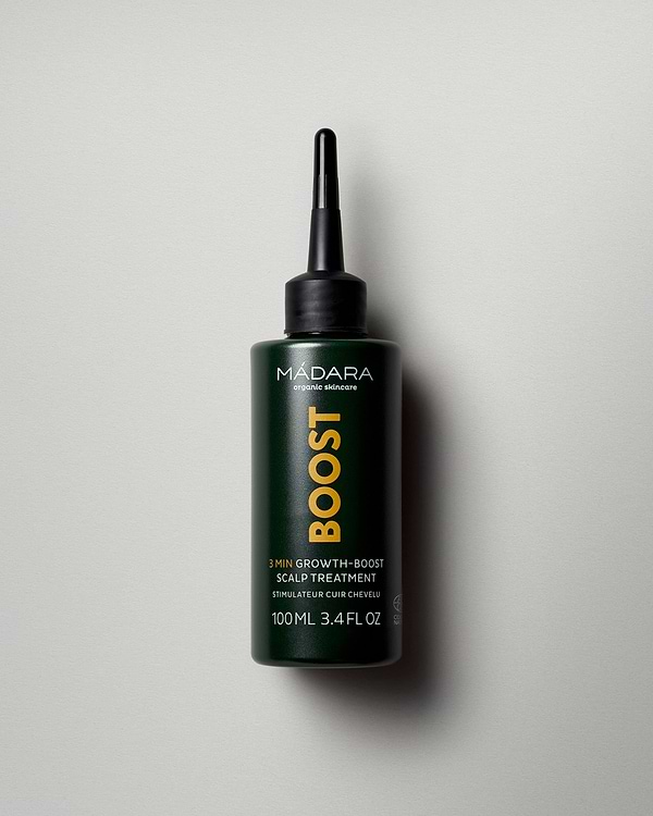 MÁDARA Organic Skincare 3 min growth boost scalp treatment A4070 product photo on plain background.