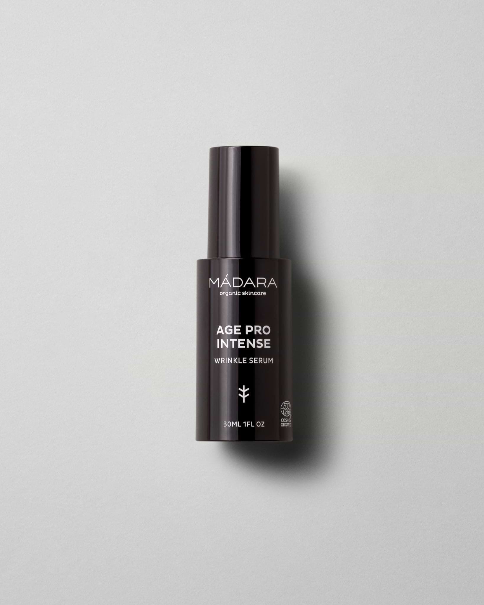 MÁDARA Organic Skincare age pro intense wrinkle serum A3340 serum product photo on plain background.