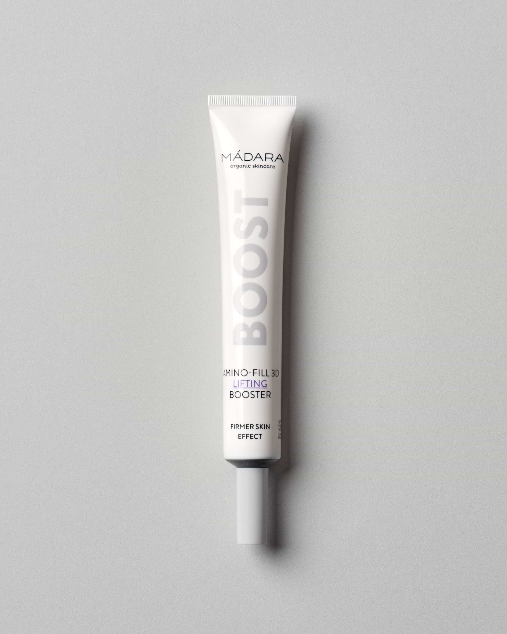 MÁDARA Organic Skincare amino fill 3d lifting booster A3203 25 product photo on plain background.